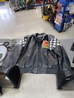Vintage Q102 25th Anniversary Texas Best  Rock Leather Bomber Jacket Coat