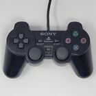 Sony PlayStation 2 PS2 DualShock 2 Analog Black Controller SCPH-10010 TESTED