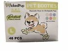 Wicked Pup Dog Pet Booties Disposable Shoes Paw Protection Wound Care 48 Items