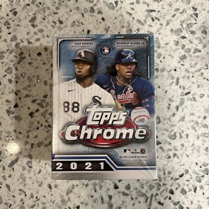 2021 Topps Chrome Baseball MLB Blaster Box Brand New Factory Sealed