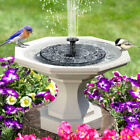 Bird Bath Fountain Solar Powered Water Pump Floating Outdoor Pond Garden Pool