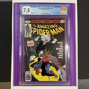 Amazing Spider-Man 194 CGC 7.5 - 1st App. Black Cat Spiderman
