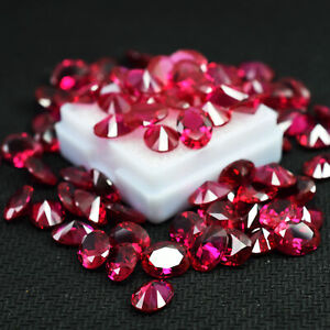 7x5 MM 30 Pcs Ruby Oval Cut Loose Gemstone Lot Certified Making Jewelry Gemstone