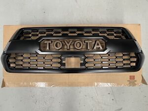 NEW OEM TOYOTA TACOMA 18-23 TRAIL EDITION  TRD GRILLE BLACK W/ BRONZE LETTERING (For: 2021 Tacoma)