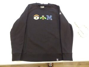 New Era IBM Logo Sweatshirt Men’s XL Graphic Black