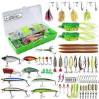 New Listing114pcs Fishing Lures Accessories Kit Fishing Minnow,Crankbait,Frog,Spinner Ba...