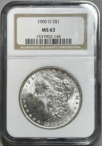 1900 O Morgan Silver Dollar NGC MS63 A-437