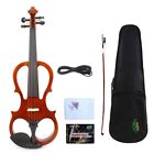 4/4 Electric Violin 4 strings Imitation rosewood Violin Bow & Case viola cello