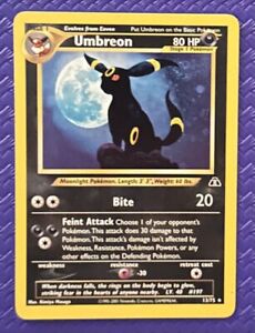 2001 Umbreon Neo Discovery 13/75 Unlimited Holo Rare MP