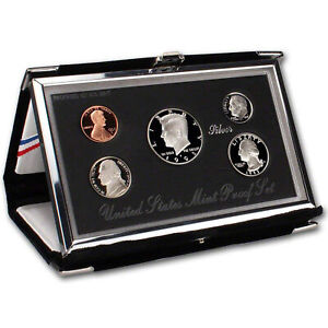 1995 Premier US Mint Silver Proof set (OGP) - 90% Silver Kennedy Black Box & COA