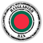 Bangladesh Flag Grunge Rubber Stamp Car Bumper Sticker Decal