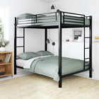 Bunk Bed Full Over Full Includes Guard Rails On Top And Ladder Metal Black