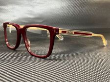 GUCCI GG0560ON 007 Burgundy/Crystal Square 55 mm Men's Eyeglasses