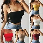 Women's Corset Crop Top Sexy Casual Push Up Bustier Backless Strap Tank Vest Top
