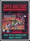 War 2410 Super Nintendo SNES VidPro Vid Pro Card Vintage