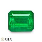 GIA Certified COLOMBIAN Emerald 4.59 Ct. Natural SPRING GREEN Octagon IMPORTANT