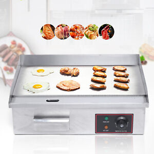 Electric Griddle Portable Flat Top Outdoor Cooking BBQ Grill Table Stove 1.6kw