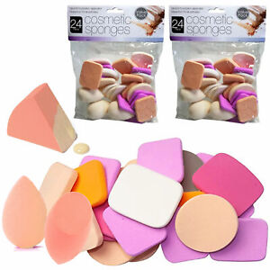 48 Cosmetic Sponge Assorted Foam Pad Make Up Applicator Foundation Powder Blend