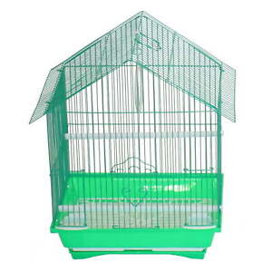 New ListingA1114MGR House Top Style Small Parakeet Cage