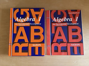 Saxon Algebra 1 Student textbook and answer key lot of 2 homeschooling