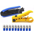 Gaobige Coaxial Compression Tool Coax Cable Crimper Adjustable Kit Blue...