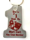 Vintage Kmart Mart Cart Keychain Fob Key Club Member Store Advertisement