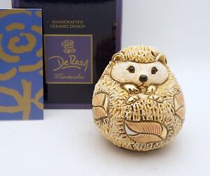 New De Rosa Rinconada Figurine Cute Hedgehog Animal Gold Enamel DeRosa