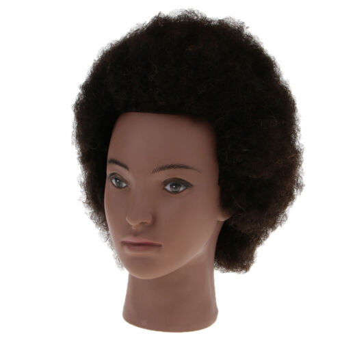 Afro American Cosmetology Mannequin Head Hair Styling Hairdresser Training