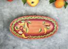 Los Angeles Pottery by Laurie Gates serving dish tray platter Ceramic 18”x8” EUC