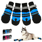 4pcs Winter Dog Shoes for Large Dog Waterproof Anti-slip Reflective Snow Bootie