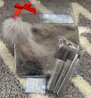 MAC Cosmetics Silver Snowball 5 Brush Set Travel Size With Case NEW IN BOX