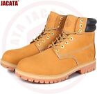 Jacata Men's Water Resistant Leather Work Boot Rubber Sole Size 12W