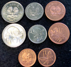 Papua New Guinea 4 Coins Set 1, 2, 5, 10 Toea UNC World Coins