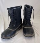 Sorel 1964 Premium Winter Boots Size 12 Waterproof Leather Mens Black
