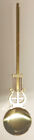 Lyre Pendulum Rod, Disc and Grid for Quartz Clock Motor Brass Plated