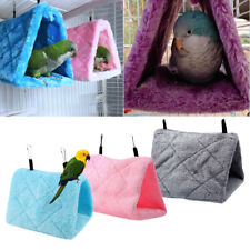 Pet Bird Bed Parrot Parakeet Budgie Warm Hammock Cage Hut Tent Hanging Cave