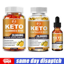 KETO DROPS DIET KETOSIS WEIGHT LOSS SUPPLEMENT FAT BURN CARB BLOCKER GUMMIES
