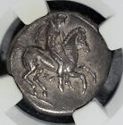 New Listing332-302 AR Didrachm Calabria Taras NGC Certified XF Ancient Coins