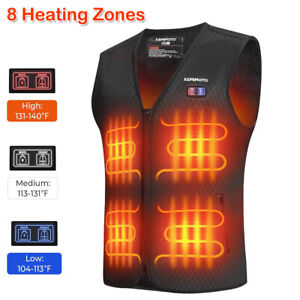 Heated Vest Body Warming 8 Heating Zones Vest Men Women Electric USB Heated Coat