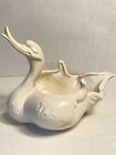 Vintage Hull Pottery USA Happy Duck Swan Planter 23 Matte White Glaze