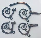 4 antique fancy gas light lamp arm parts chandelier wall sconce parts