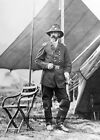 General George Meade PHOTO Civil War General Outside his tent 1864 Cold Harbor