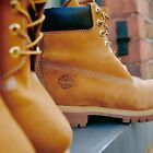 Timberland Men's 6 Inch Premium Waterproof Boots Wheat Nubuck Men’s Size 9M
