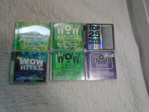 6 WOW Praise Song Hits Christian artists songs cd sets CD LOT