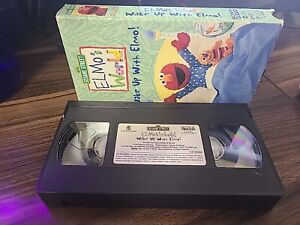 Elmos World - Wake Up With Elmo VHS Tape 2002 Sesame Street Kids Cartoon Film