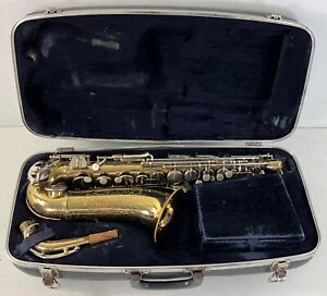 Vintage Conn Alto Saxophone In Case Needs TLC