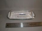 New 2 Piece Anchor Hocking Clear Glass Butter Dish with Cover