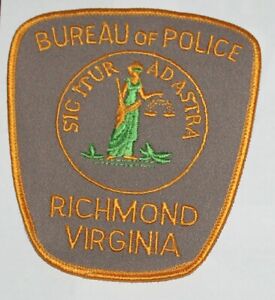 Very Old RICHMOND BUREAU OF POLICE Virginia Capital City PD VA patch #45