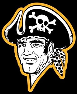 Pittsburgh Pirates Throwback Logo - Die Cut Laminated Vinyl Decal MLB