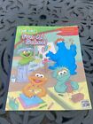 HUGE 2006 Vintage Sesame Street Coloring Book Fun At School Elmo Cookie Monster